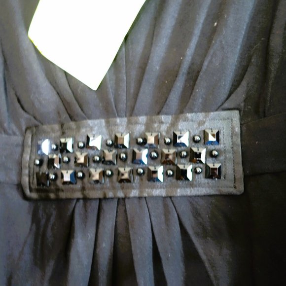 Marc Bouwer Black Tunic with Embellishments Size M - Picture 3 of 4